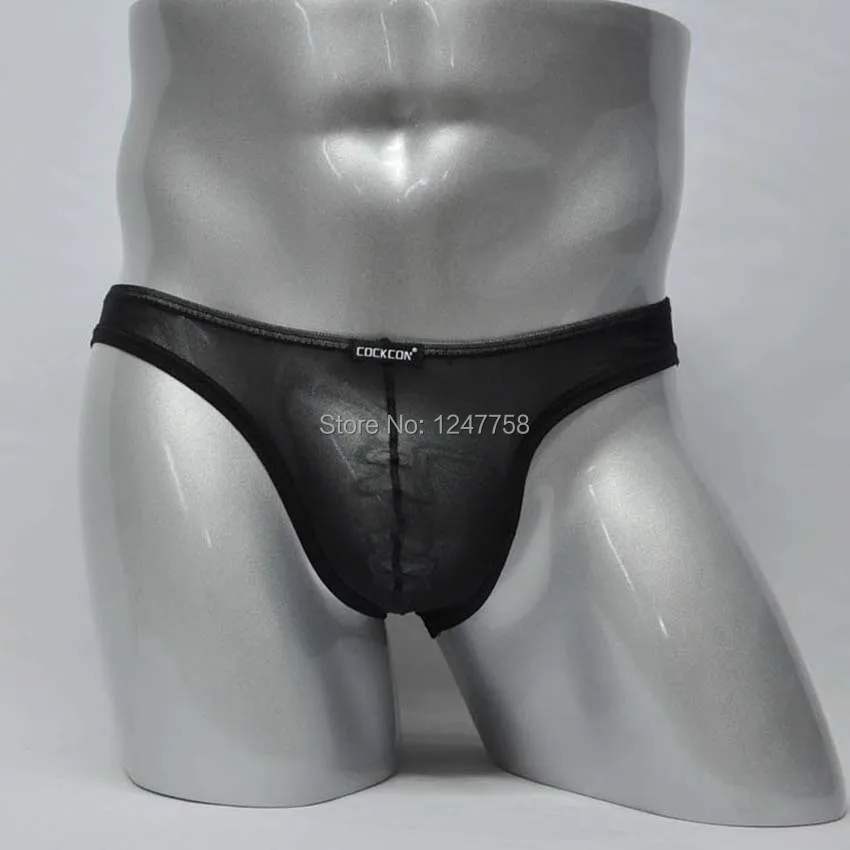 3 шт./лот сексуальные мужские трусы на бедрах прозрачная сетка с низкой посадкой