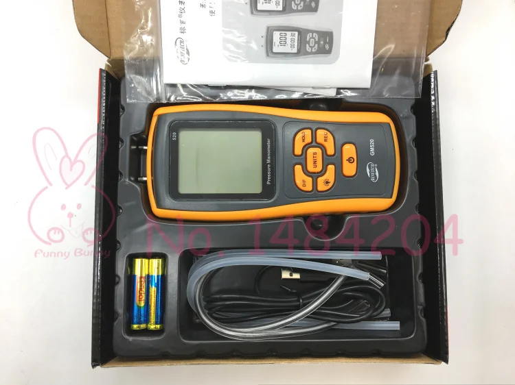 Цифровой манометр GM520 +/ 35 кПа портативный Дифференциальный Манометр USB хранение