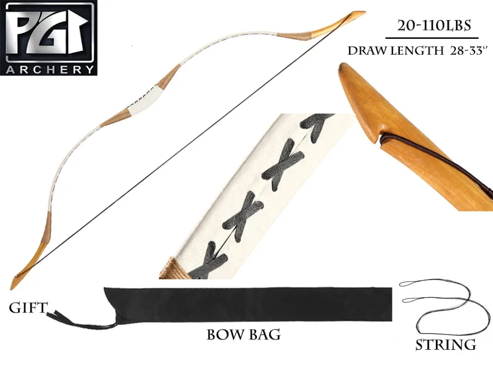 PG1ARCHERY традиционный Рекурсивный лук монгольская лошадь длинный стрельба из лука