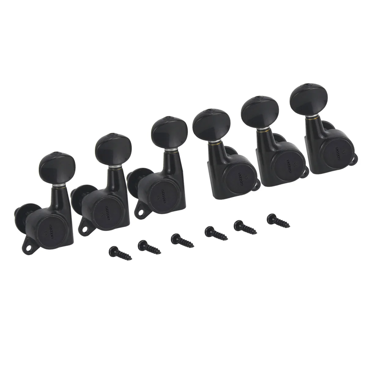 Черный Оригинальные GOTOH SG381-05 Электрогитары Колки тюнеры ключи 3L3R Сделано в Японии - Цвет: Черный