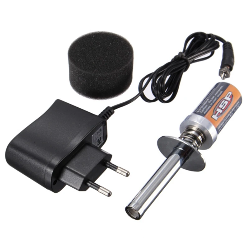 Перезаряжаемый стартер для автомобиля HSP 1/10 1/8 RC 1 2 в 1800 мАч зарядное устройство