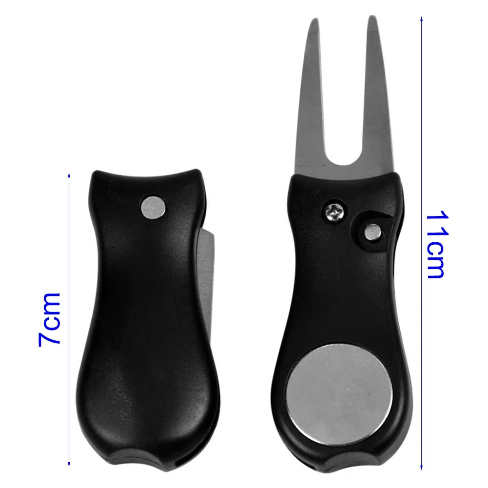 Golf Club Ball Fork Putting Divot Stainless Steel Pitch Tool Lawn Portable Accessory C55K Sale | Спорт и развлечения