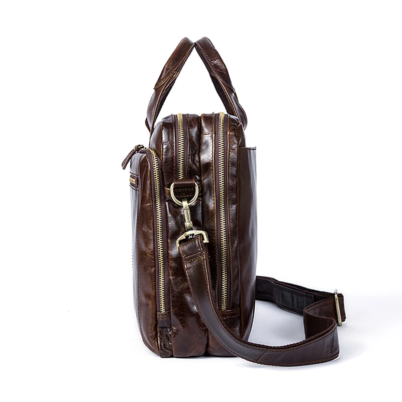 WESTAL из натуральной кожи Портфели Для мужчин сумка Бизнес сумки мужской кожаные