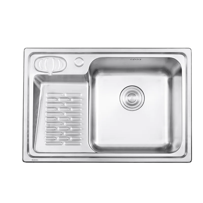 Одинарная чаша из нержавеющей стали 304 раковина большого размера для стирки на