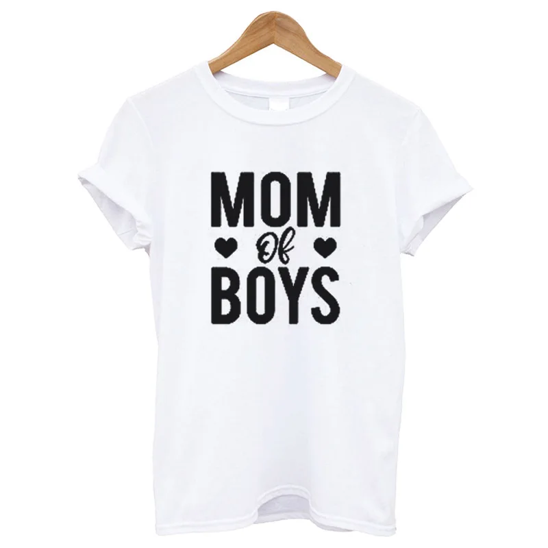 Женская футболка EnjoytheSpirit с надписью Mama of Boys и Best Mom Ever для мамы подарок нее хорошее