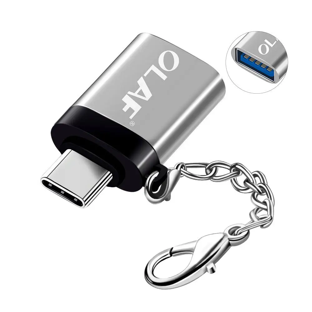 Gray Олаф Тип C OTG адаптер UBA к type C OTG кабель адаптер USB C OTG конвертер для One plus 6 для Xiaomi Mi 8 samsung S8 S9 адаптер - Цвет: Gray