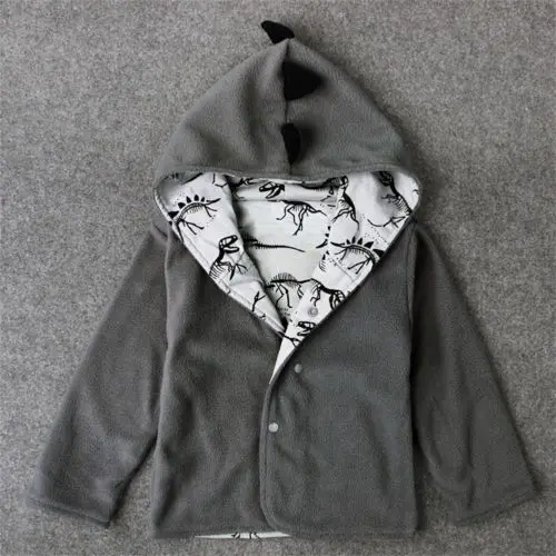 Куртка для маленьких мальчиков теплая шерстяная Верхняя одежда с рисунком