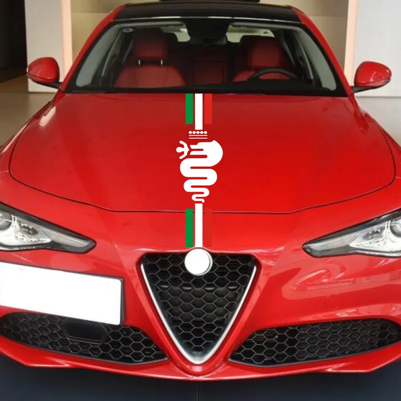 1 шт. новинка для Alfa Romeo гоночные полосы графические наклейки MiTo 147 156 159 166 Giulietta Stelvio
