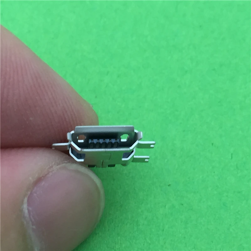 10 шт./лот 5 контактный гнездовой разъем Micro USB гнездо G22 SMD 4 фута широко