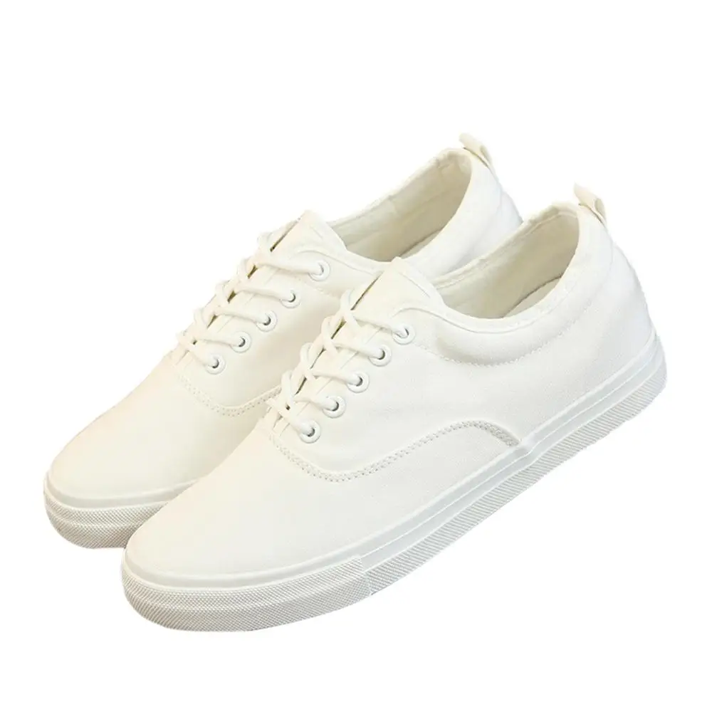 Hot sale Men summer casual shoes fashion black/white canvas breathable lace-up men flat sneakers size 39-44 a573m | Обувь