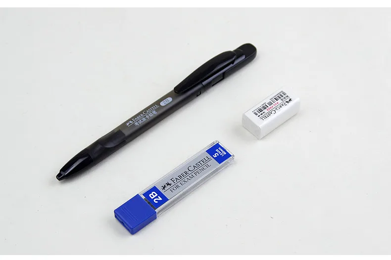 Faber Castell экзамена карты профессиональный механический карандаш набор 2B карандаши с ластиком, Заправка для компьютера экзамена выделенная окраска