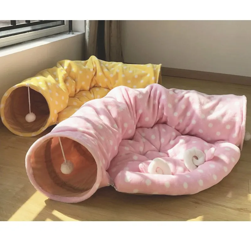 2018 новый питомец Кошка Туннель кровать складные игрушки кота кошка диван-кровать
