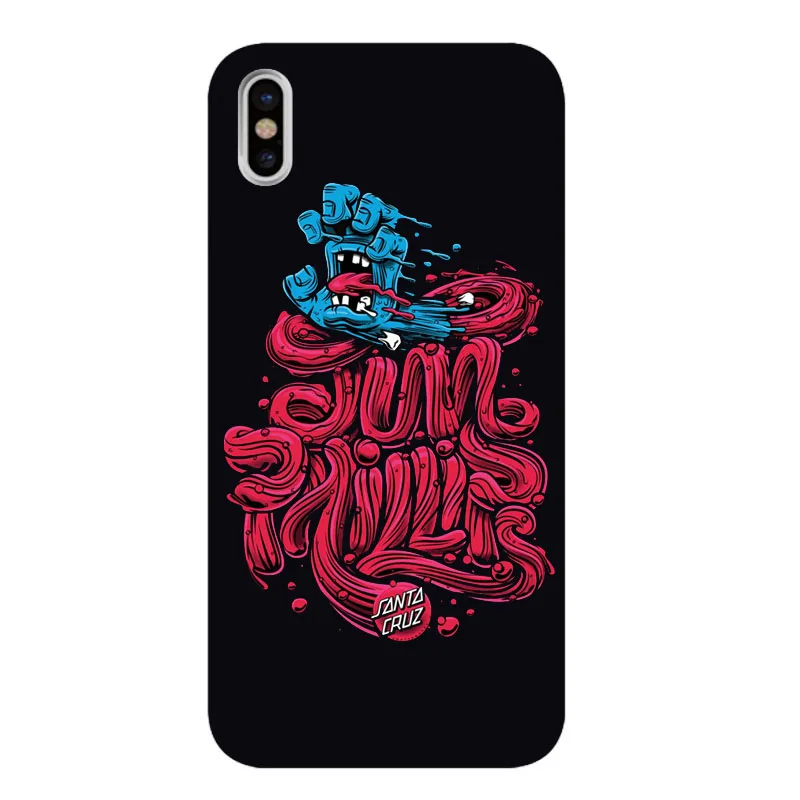 Мягкий чехол с рисунком Санта Круз для скейтбордов Apple iPhone X 5 11 11PRO MAX SE 6 6S 7 8 Plus 6Plus
