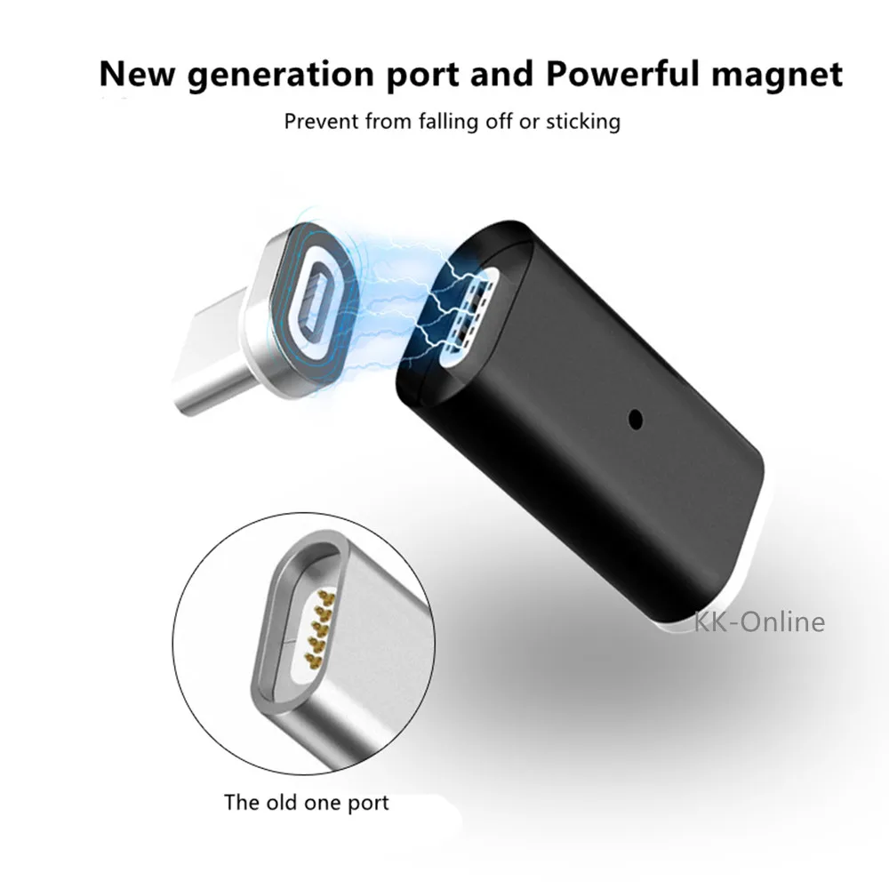 Type C к Micro/для lightning Магнитный адаптер для iPhone/Android кабель конвертер Тип Micro USB