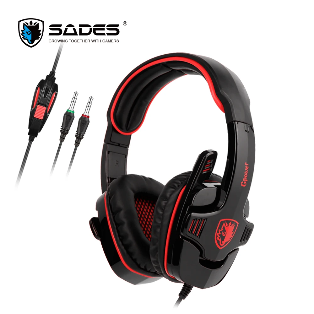 SADES GPOWER игровая гарнитура 3 5 мм Игровые наушники стерео звук для ПК | Электроника