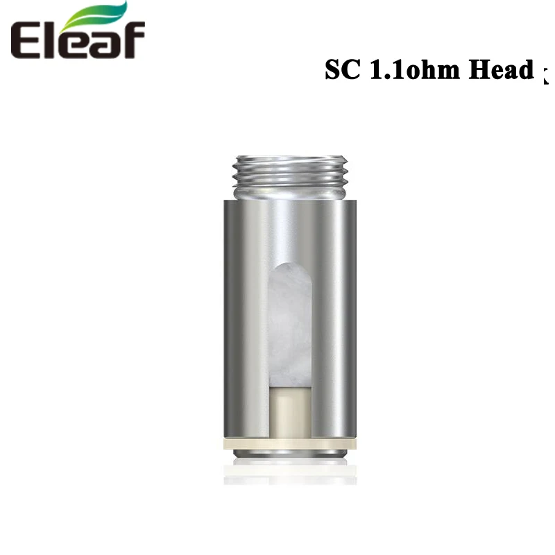 5 шт./лот Eleaf SC 1.1ohm головка 15 Вт SS316 катушка испаритель для электронной сигареты iCare