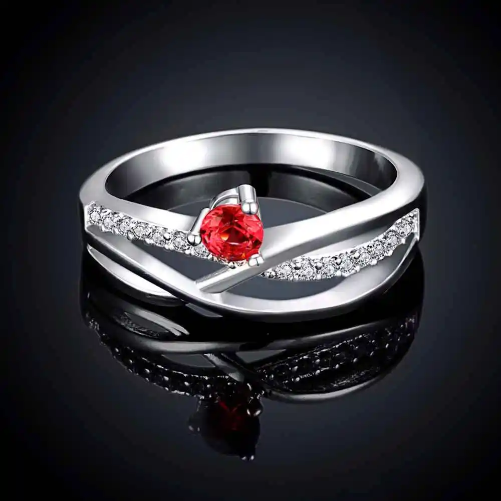 Новинка 2017 серебряное кольцо синий/красный/белый/фиолетовый корона anillos to. us bear