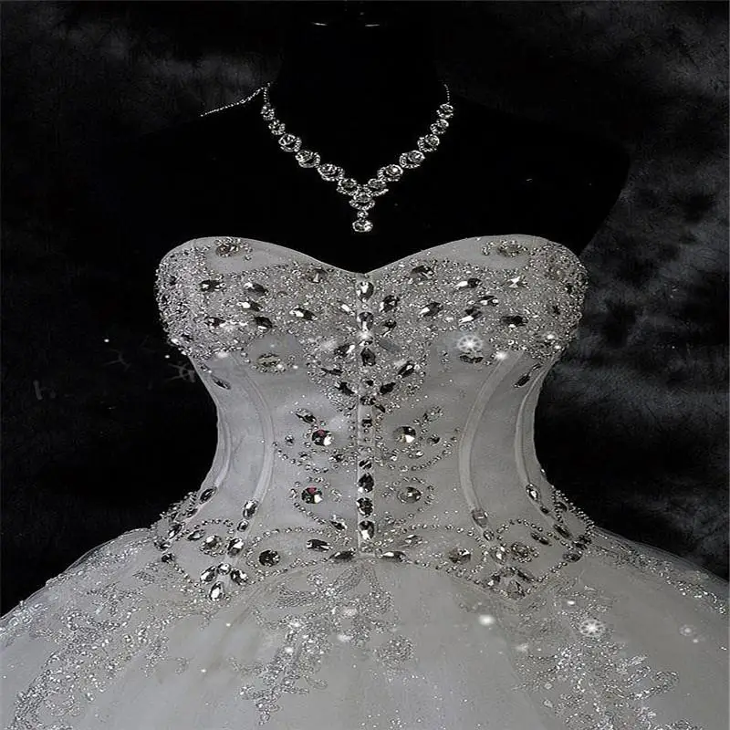 New Ball Gown Lace Wedding Dress 2022 Shiny Beading Gowns Bride | Свадьбы и торжества