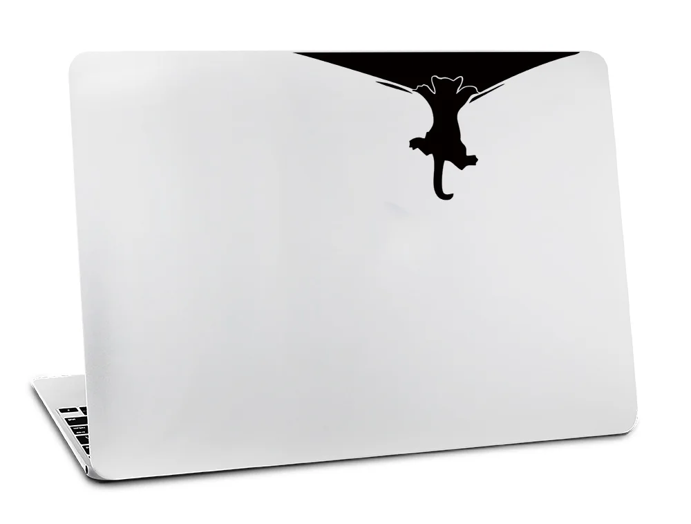Виниловая наклейка для apple macbook air, 11, 13 дюймов, для Mac Pro, retina, 13, 15, чехол, светящаяся черная наклейка, кошка, обезьяна, волк, сенсорный - Цвет: A4033