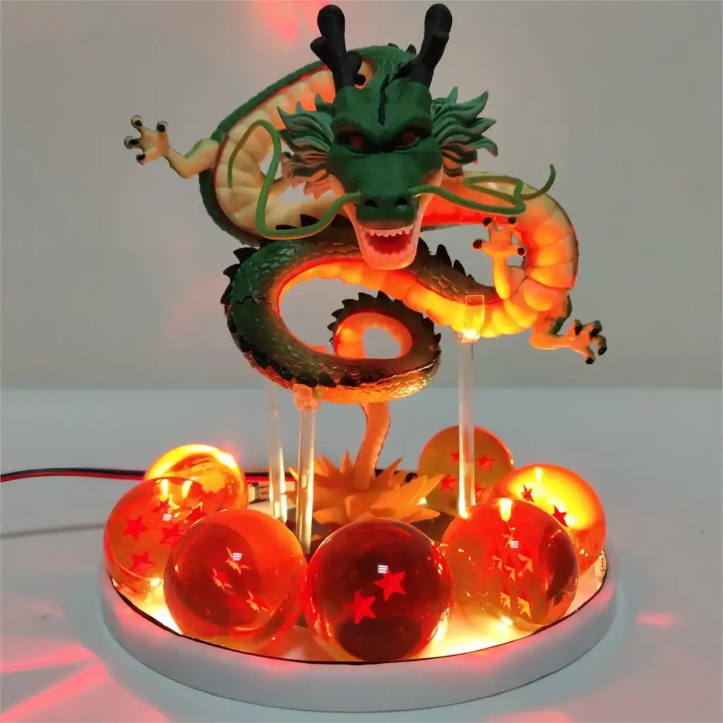 Dragon Ball Shenron DIY ночник светодиодный набор игрушек Кристальный Дракон шар супер Z GT Shenlong креативная настольная лампа подарок для детской модели