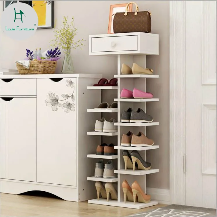 

Louis Fashion Vertical Space Multi Wooden Simple Small Cabinet Net Red Shoe Rack Province Moisture-proof Chinese Style