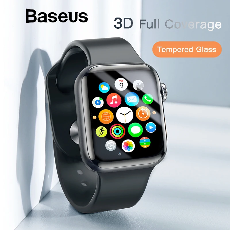 Защитное стекло Baseus для Apple Watch 1 2 3 0 23 мм закаленное с полным покрытием i защита