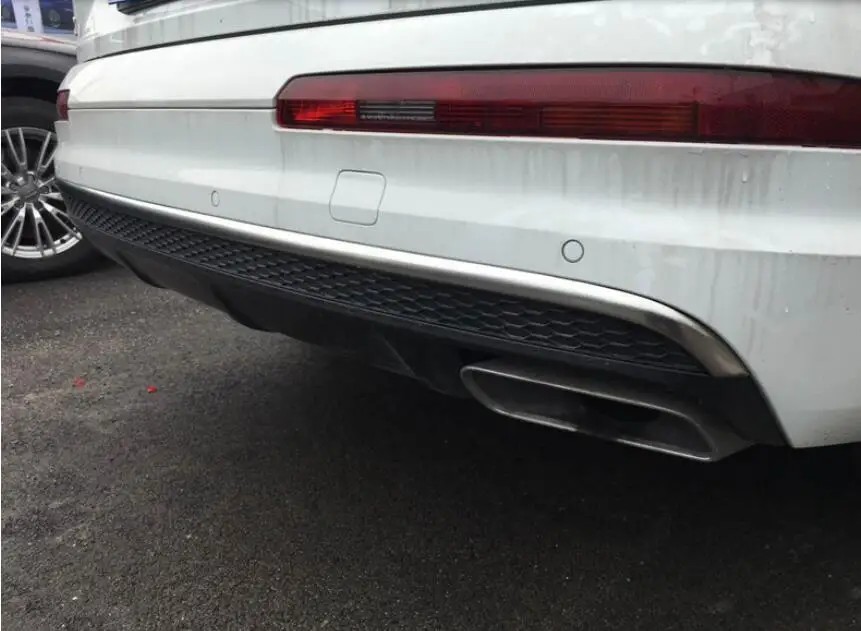 Автомобильный стиль Нержавеющая Задняя Матовая защитная полоса для бампера