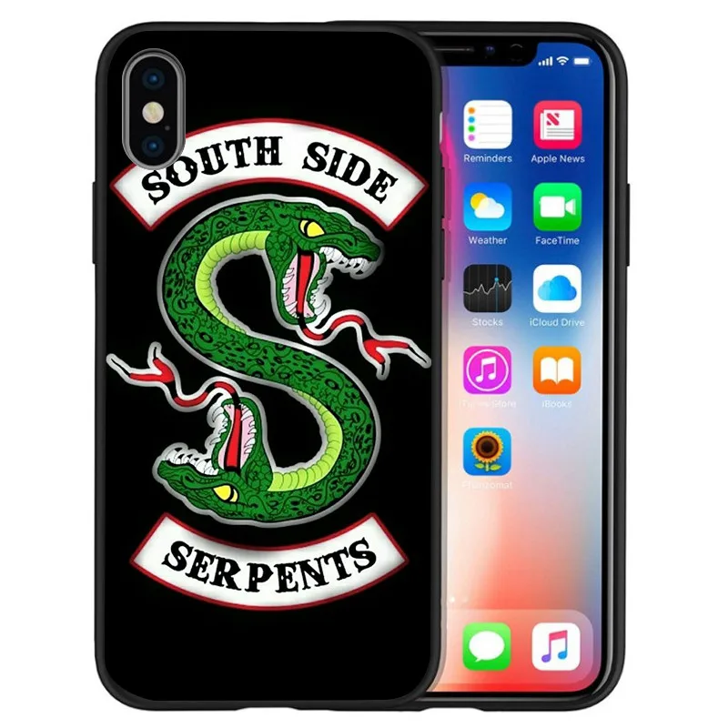 Американский ТВ ривердейл саутсайд змеи для iPhone X XR XS Max 5 5S SE 6 6S 7 8 Plus чехол