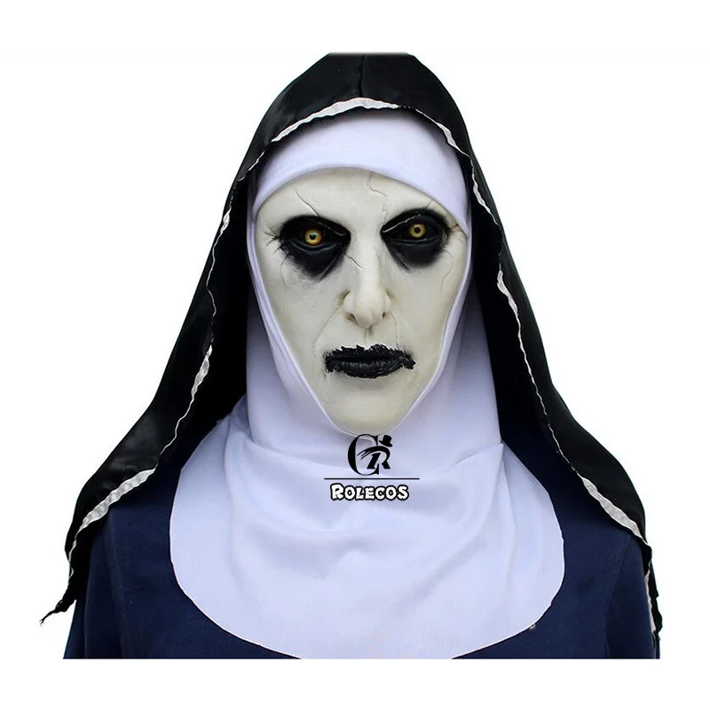 ROLECOS The Conjuring 2 Маска монашка валак Косплей Маска латексные страшные маски Хэллоуин костюм аксессуар для мужчин и женщин