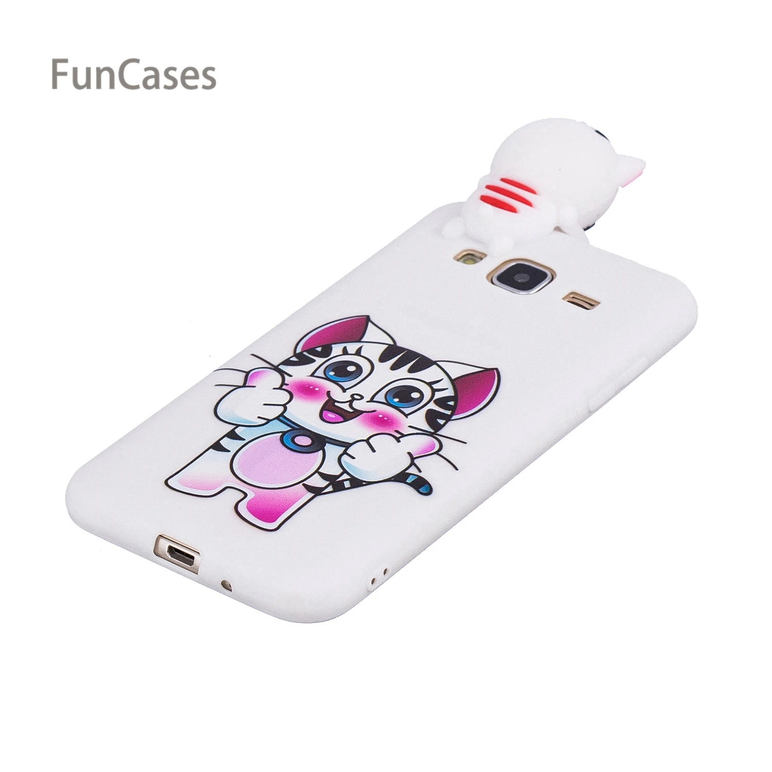 3D Единорог чехол для телефона СПС Hoesjes samsung J3 задняя панель из мягкого силикона с