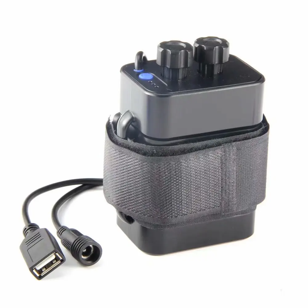 

6x18650 Waterproof Battery Pack Case Power Box DC Input/output 8.4V USB 5V Output For Bike Bicycle light Lamp And Mobile Phone