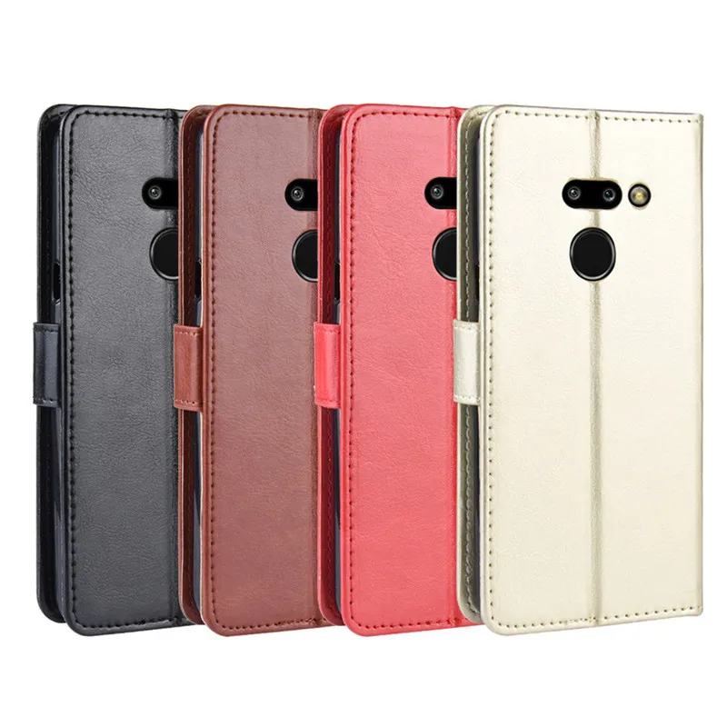 Для LG G8 ThinQ случае Роскошные кожаные флип чехол для телефона с функцией подставки