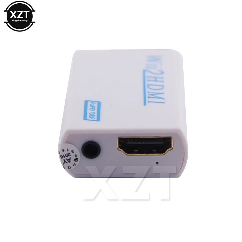 Полный HD 1080P Wii совместимый адаптер преобразователя 2hdmi преобразователь 3 5 мм
