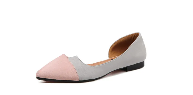 YAERNIpatchwork сбоку hollowout квартиры корейский дизайн velvetmoccasins девочек балетки на плоской подошве Новинка для женщин повседневные singleshoes обувь для вождения