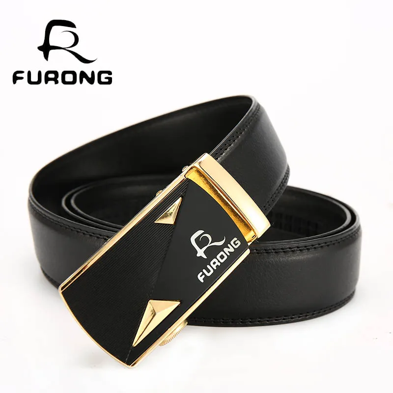 New Arrival Designer Man Automatic Buckle Belts Top Quality Luxury Leather Belts 4 Styles New Year Gifts Strap Metal Black Belts