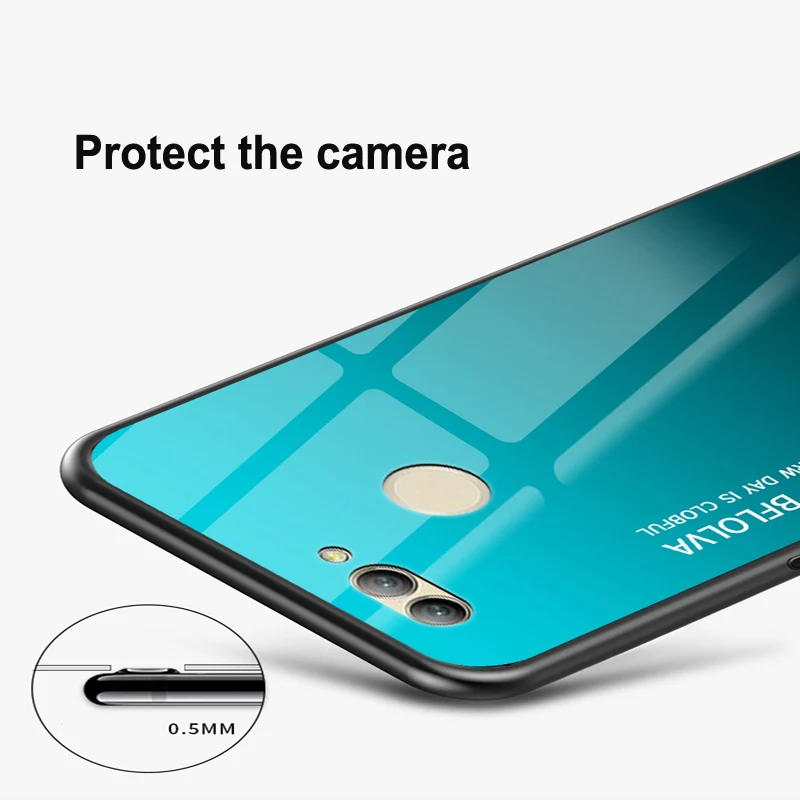 Для Huawei Nova 2 чехол Защитная пленка из закаленного стекла класса люкс мягкий
