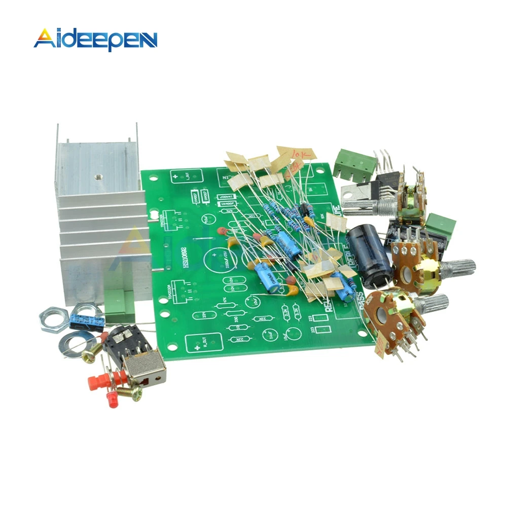 Два 2 канала 0 AC 12 В 15 Вт аудио TDA2030A модуль Hi Fi стерео усилитель AMP плата DIY Kit|Детали