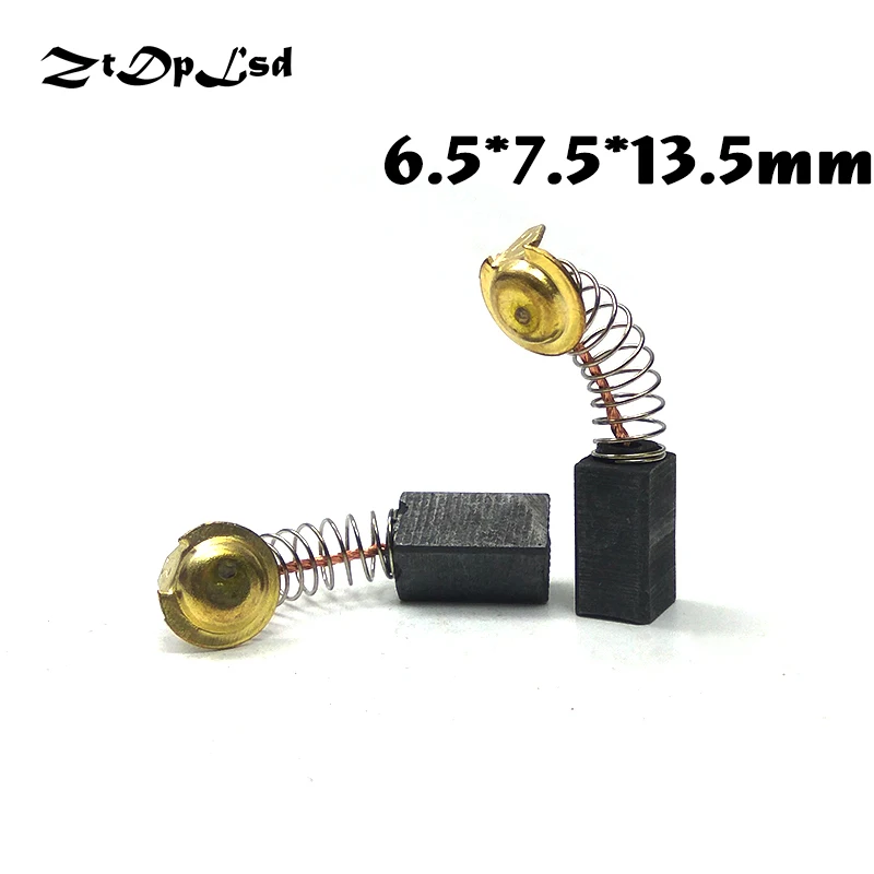 ZtDpLsd 2 шт./пара 6,5x7,5x13,5 мм Мини дрель электрическая шлифовальная машина замена угольных щеток запасные части для электрического роторного инструмента