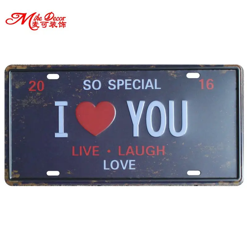 [Mike86] I LOVE YOU винтажное украшение для вечеринки ретро романтический подарок