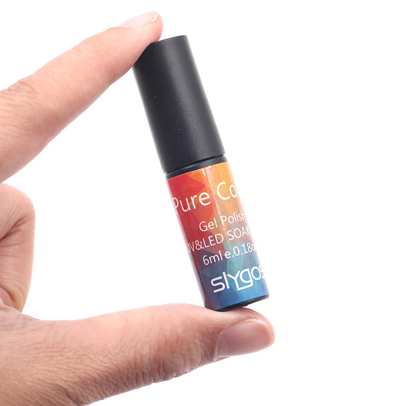 SLYGOS 6 мл лимонный желтый лесный зеленый отмачиваемый УФ Гель лак фиолетовая серия