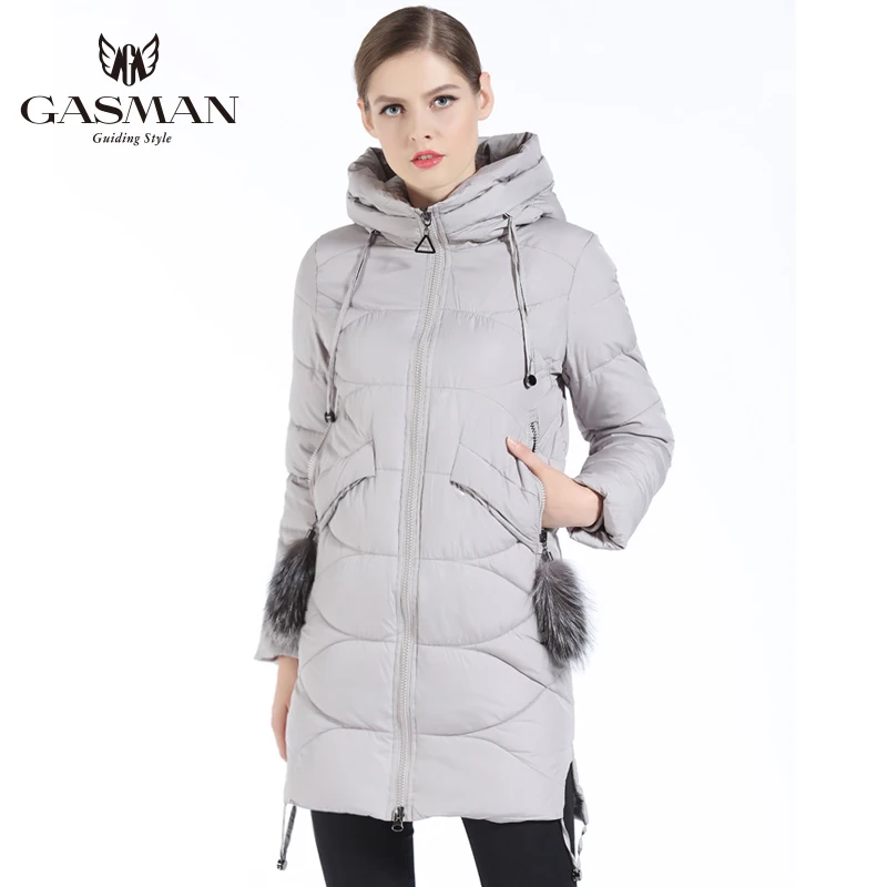GASMAN 2019 Новая Зимняя Коллекция Пуховик Женский Куртки И Пальто Модные Бренд