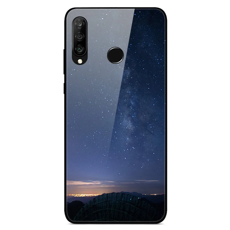 10 Для huawei P30 Lite, чехол, стекло, задняя крышка, жесткий чехол для телефона s, для huawei P30 Lite, чехол, бампер, закаленное, Honor 9X Pro Y9 Prime - Цвет: 10