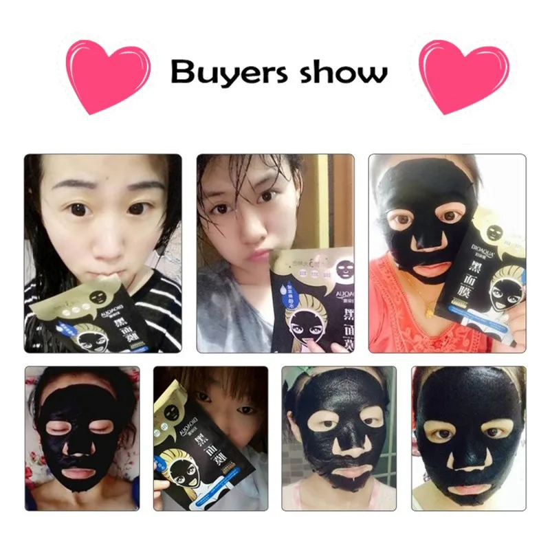 Black Mask Bamboo Charcoal Nose Blackhead Remover Head Acne Treatments Korea Facial Face Skin Care Cleaner | Красота и здоровье