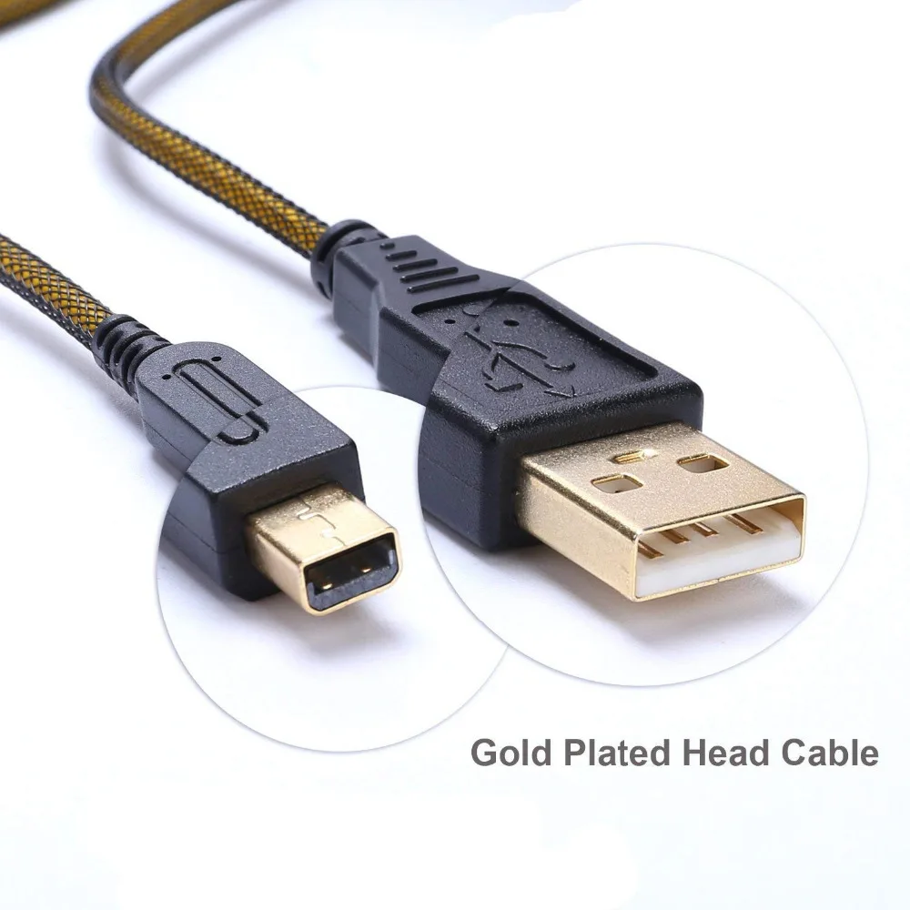 Золотое покрытие высокое Скорость Премиум Зарядное устройство USB синхронизации