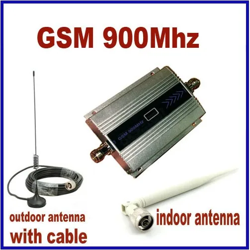 100% Top Quality High Gain GSM 900Mhz Mini Mobile Cell Phone Signal Booster Amplifier RF Repeater Kit +10m cable +Sucker Antenna | Мобильные
