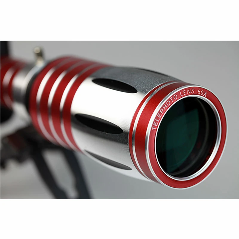 Алюминиевый телеобъектив ORBMART 50X с оптическим зумом + задняя крышка штатива для