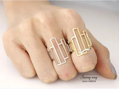 Timlee R015 Бесплатная доставка Изящные модные геометрические кольца на палец