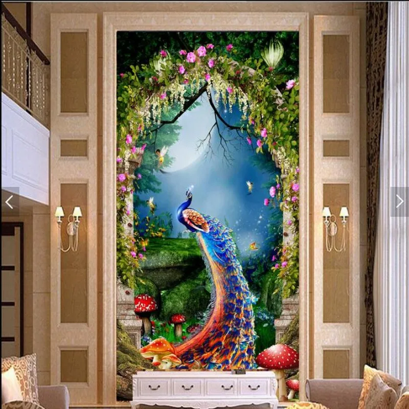 Большой пользовательский задний фон для украшения дома с изображением