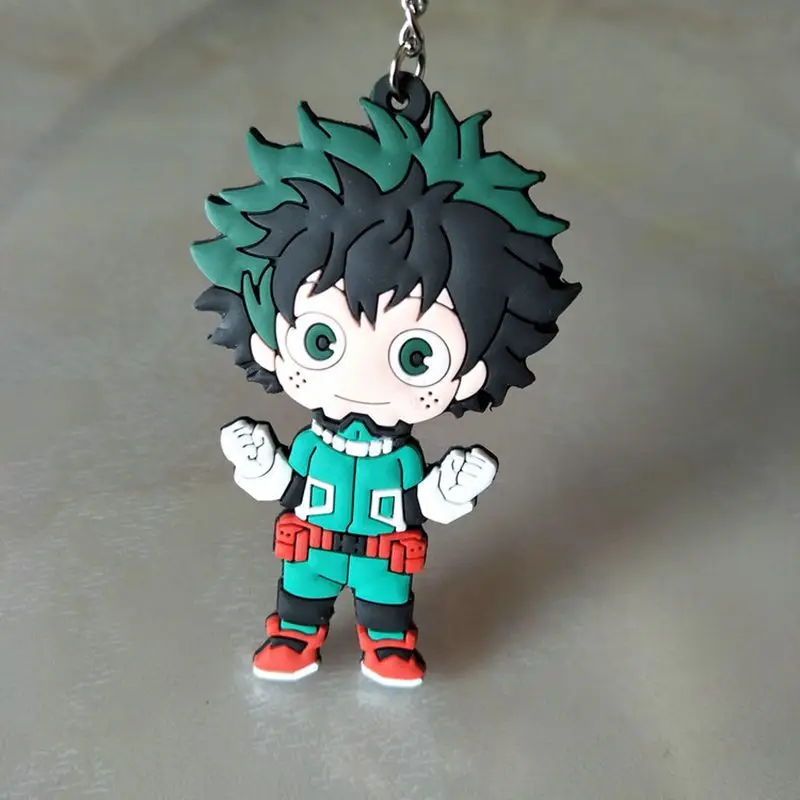 My Hero Academy Аниме Фигурка резиновый брелок IZUKU MIDORIYA DEKU Bakugou Katsuki Shigaraki Tomura детская Подарочная игрушка