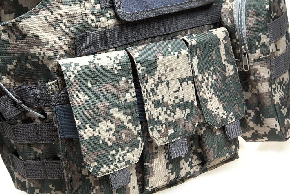Камуфляжный охотничий жилет CS охотничий военный тактический жилет Wargame Body Molle Armor уличное снаряжение 6 цветов